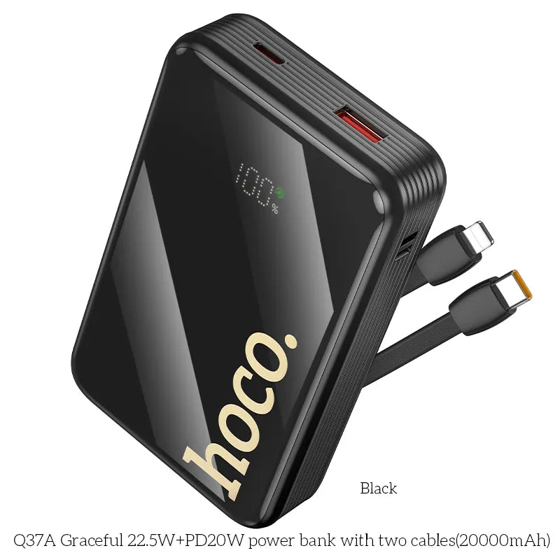 Chargeur de batterie portable USB-C (20 000 mAh) avec câble USB-C et Lightning Chargeur de batterie portable USB-C (20 000 mAh) avec câble USB-C et Lightning